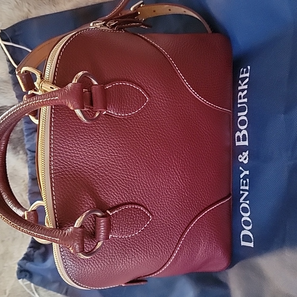 Dooney & Bourke Lucca Leather Satchel - Picture 2 of 13
